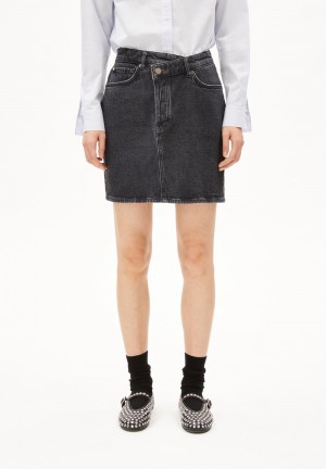 ARMEDANGELS AACAMARI Denim Skirt Regular Fit made of Organic Cotton Mix Star Dust | 9260VCPKF