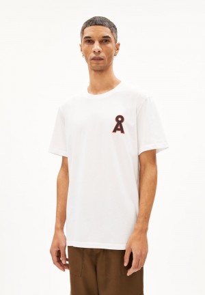 ARMEDANGELS AADONI A SIGNATURE T-Shirt Relaxed Fit made of Organic Cotton Weiß | 7283XETPA