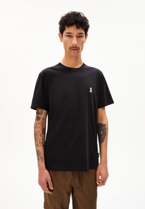 ARMEDANGELS AADONI CHAANGE T-Shirt Relaxed Fit made of Organic Cotton Schwarz | 0548DPANM