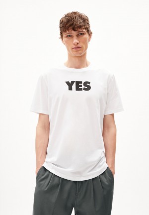 ARMEDANGELS AADONI MAAYBE T-Shirt Relaxed Fit made of Organic Cotton Weiß | 7019VSPCM