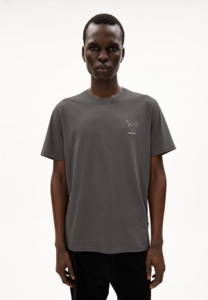 ARMEDANGELS AADONI NESTLING T-Shirt Relaxed Fit made of Organic Cotton Iron Cast | 7602LRKMO