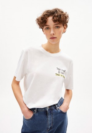 ARMEDANGELS AADO CIRCULAR Circular Tee: Trash inside Weiß | 1062LUZSW