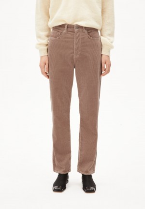 ARMEDANGELS AAIKALA CORDUROY Woven Pants made of Organic Cotton Mix Cinnamon Dust | 8391YGQIO