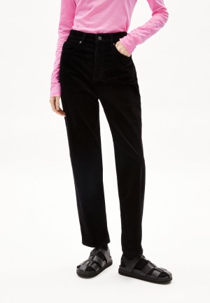 ARMEDANGELS AAIKALA CORDUROY Woven Pants made of Organic Cotton Mix Schwarz | 1874KTRAQ
