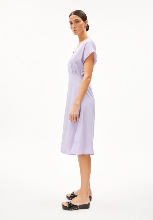ARMEDANGELS AALBINE Woven Dress Regular Fit made of TENCEL™ Lyocell Mix Lavendel Hell | 2371EOZSJ