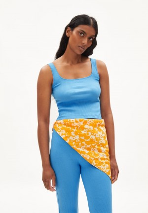 ARMEDANGELS AANONG Rib-Top Slim Fit made of Organic Cotton Mix Blueniverse | 7460FMAPC