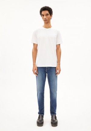 ARMEDANGELS AARJO TARPA Jeans Tapered Leg Mid Waist recycled Cotton Mix Comfort-Stretch Dive | 2386JPBXS