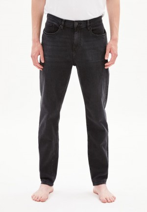ARMEDANGELS AARJO TARPA Tapered Leg Mid Waist made of Organic Cotton Mix Schwarz | 0249GWVQR