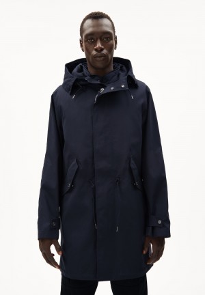 ARMEDANGELS ACAARDIA CORE Parka Relaxed Fit made of Organic Baumwoll Night Sky | 3897RJXOT