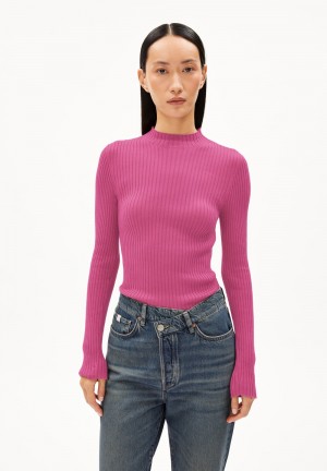 ARMEDANGELS ALAANIA Sweater Slim Fit made of Organic Cotton Crushed Berry | 2546TIQDO