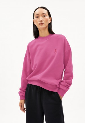 ARMEDANGELS ALIZAA Sweatshirt Oversized Fit made of Organic Cotton Crushed Berry | 1256XCDGE