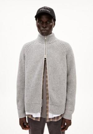 ARMEDANGELS ALJOSCHAA Sweater Relaxed Fit made of Organic Wool Mix Hellgrau | 9510PIVKM