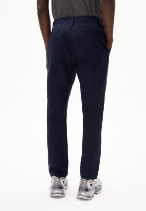 ARMEDANGELS ALVAARO PREMIUM Chino Pants made of Organic Cotton Mix Night Sky | 0639IQWON