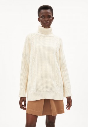 ARMEDANGELS AMALAA Sweater Oversized Fit made of Organic Wool Mix (recycled) Oatmilk | 0984JQWAC