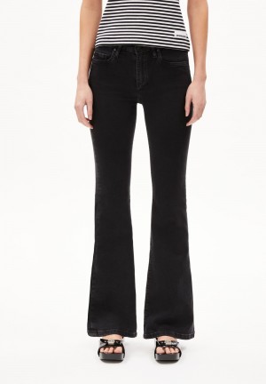 ARMEDANGELS ANAMAA X STRETCH Flared Leg Mid Waist made of Organic Cotton Mix True Anchor | 7428YZQST