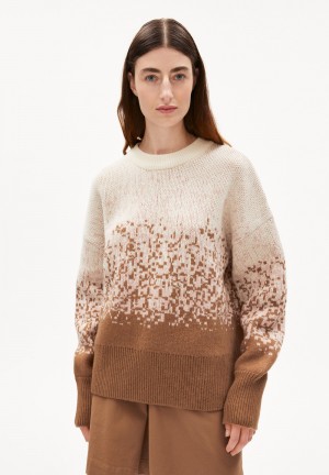 ARMEDANGELS ANIAA DEGRADEE Pullover Oversized Fit mage of cottonmix Cedar Wood-rose Quartz | 4693NFKXI