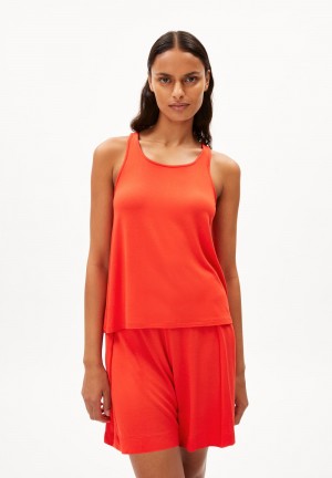 ARMEDANGELS ARELINAA Top Regular Fit made of LENZING™ ECOVERO™ Viscose Mix Rot | 5692WEOBS