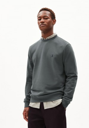 ARMEDANGELS BAARO COMFORT Sweatshirt Regular Fit made of Organic Cotton Mix Space Steel | 1487CENQI