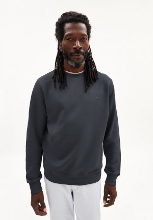 ARMEDANGELS BAARO COMFORT Sweatshirt Regular Fit made of Organic Cotton Mix Graphite | 7052CHKAM