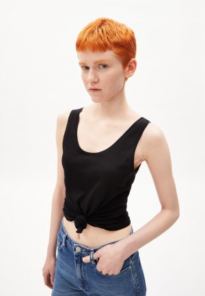 ARMEDANGELS BELISAA SOFT Top Slim Fit made of Organic Cotton Schwarz | 9625PXHCL