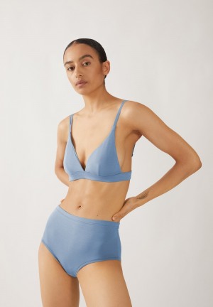 ARMEDANGELS BIRTAA High Waist Slip made of TENCEL™ Modal Mix Blau | 6423FTMEL