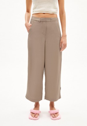 ARMEDANGELS CAARUNUS LINO Woven Pants made of Linen-Mix Cinnamon Dust | 2546CHKIO