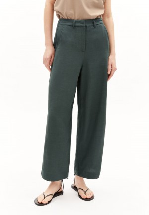 ARMEDANGELS CAARUNUS LINO Woven Pants made of Linen-Mix Space Steel | 8093GTEWH