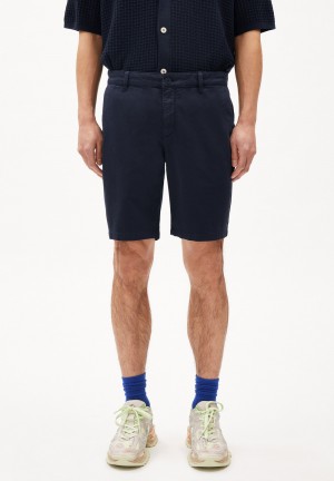ARMEDANGELS DAALOS Shorts made of Organic Cotton Mix Night Sky | 7650UABLJ