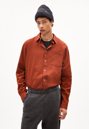 ARMEDANGELS DAANIL Shirt Relaxed Fit made of Organic Cotton Dunkel | 1659MILOY