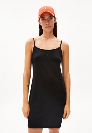ARMEDANGELS DAARIMA Jersey Dress Slim Fit made of TENCEL™ Lyocell Mix Schwarz | 4950ZCIBE