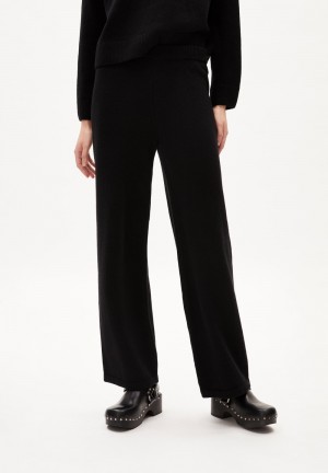 ARMEDANGELS DANILAA REGLANA Knit Pants made of Organic Wool Mix Schwarz | 0358UBQDL