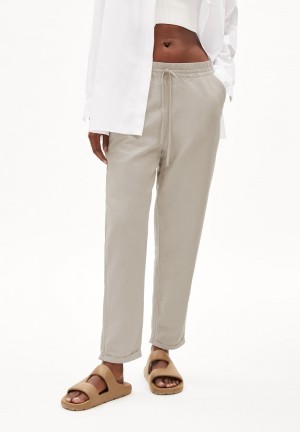ARMEDANGELS DANYAA LINO Woven Pants Regular Fit made of Linen-Mix Hell | 6821YXBKM