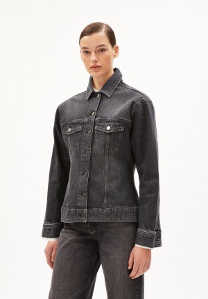 ARMEDANGELS DENSIAA Denim Jacket Oversized Fit made of Organic Cotton Mix Schwarz | 1234BJPRE