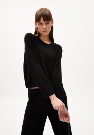 ARMEDANGELS DILIRIAA REGLANA Sweater Loose Fit made of Organic Wool Mix Schwarz | 2640RSWNE