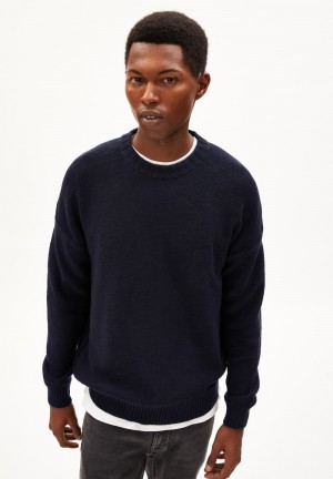 ARMEDANGELS EMAANUELO Sweater Relaxed Fit made of Organic Cotton Night Sky | 1765SZKHT