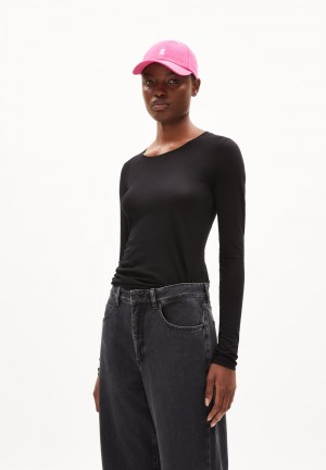 ARMEDANGELS ENRICCAA SOFT Longsleeve Slim Fit made of Organic Cotton Schwarz | 5938CGVLB