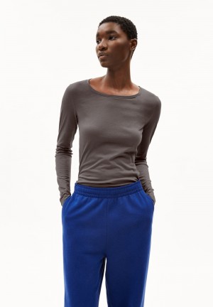 ARMEDANGELS ENRICCAA SOFT Longsleeve Slim Fit made of Organic Cotton Iron Cast | 1342EGVDN