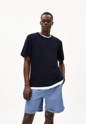 ARMEDANGELS ERWAAN T-Shirt Relaxed Fit made of Organic Cotton Night Sky | 4295ZQIOB