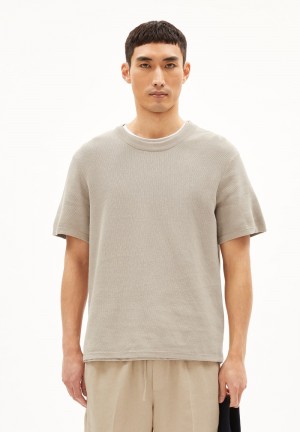 ARMEDANGELS ERWAAN T-Shirt Relaxed Fit made of Organic Cotton Sand Stone | 4178FWZEM