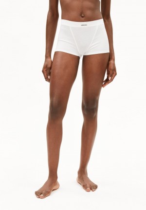 ARMEDANGELS ERYNAA RIB Rib-Shortie made of Organic Cotton Mix Weiß | 6190VJIDQ
