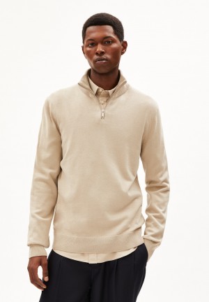 ARMEDANGELS FAABES Sweater Regular Fit made of Organic Cotton Sand Stone | 4793LSMNR