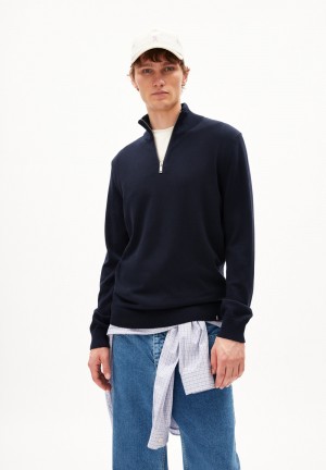 ARMEDANGELS FAABES Sweater Regular Fit made of Organic Cotton Night Sky | 6172CBPYZ