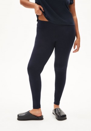 ARMEDANGELS FARIBAA Leggings made of Organic Cotton Mix Night Sky | 7468CAPHX