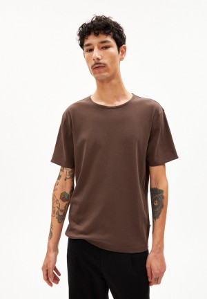 ARMEDANGELS FLATAA PREMIUM T-Shirt Relaxed Fit made of Organic Cotton Earth | 8549MCFTN