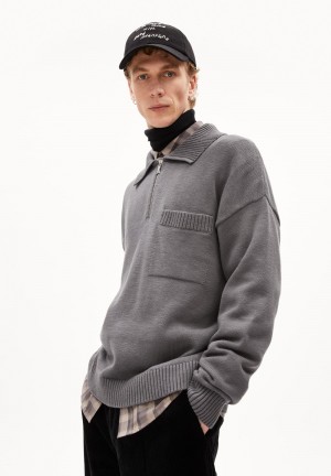 ARMEDANGELS FLORYAAN Sweater Relaxed Fit made of Organic Cotton Iron Cast | 4563MVYRD