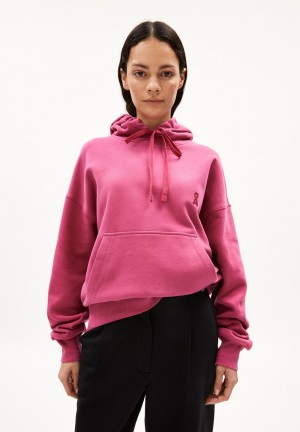 ARMEDANGELS FRANCISARAA Sweathoodie Oversized Fit made of Organic Cotton Crushed Berry | 6950OSQIK