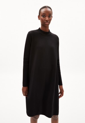 ARMEDANGELS FRIADAA Knit Dress Relaxed Fit made of Organic Cotton Schwarz | 9104FZTAX