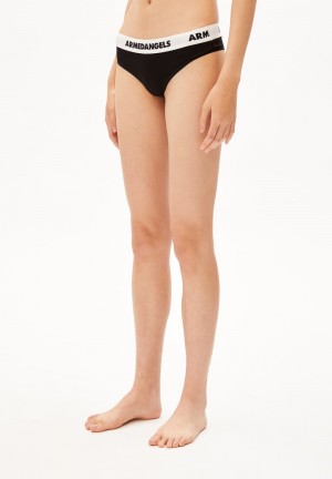 ARMEDANGELS FRYAA String made of Organic Cotton Mix Schwarz | 2741TOZNB