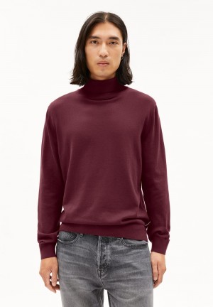 ARMEDANGELS GAARDO Sweater Regular Fit made of Organic Cotton Cranberry Juice | 2137FUCXZ