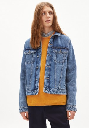 ARMEDANGELS GAATIS RETRO Denim Jacket Regular Fit made of Organic Cotton Mix Waschen | 4156UBSLD